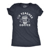 Womens One Half Teacher One Half Coffee T Shirt Funny School Classroom Teaching Caffeine Lovers Tee For Ladies