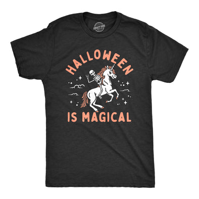 Mens Halloween Is Magical T Shirt Funny Spooky Season Fantasy Lovers Tee For Guys