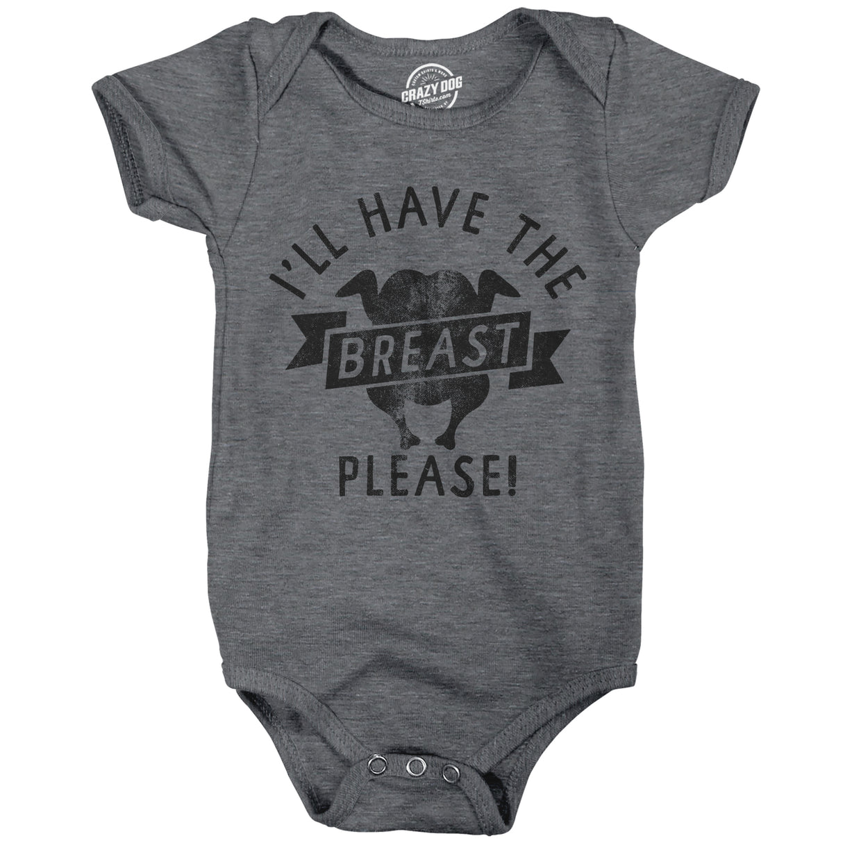 Ill Have The Breast Please Baby Bodysuit Funny Breast Feeding Turkey Dinner Joke Jumper For Infants