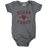 Heart Throb Baby Bodysuit Funny Valentines Day Romper For Infants