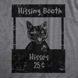 Womens Hissing Booth T Shirt Funny Mean Kitten Hiss Joke Tee For Ladies