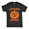 Mens Hollow Inside T Shirt Funny Halloween Jack O Lantern Pumpkin Joke Tee For Guys