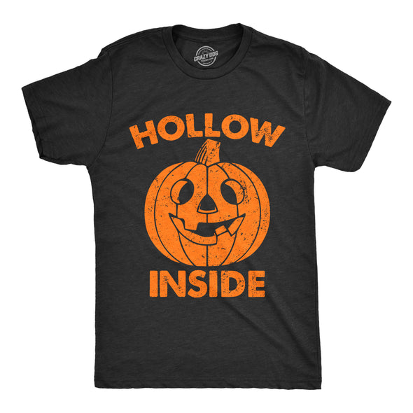 Mens Hollow Inside T Shirt Funny Halloween Jack O Lantern Pumpkin Joke Tee For Guys