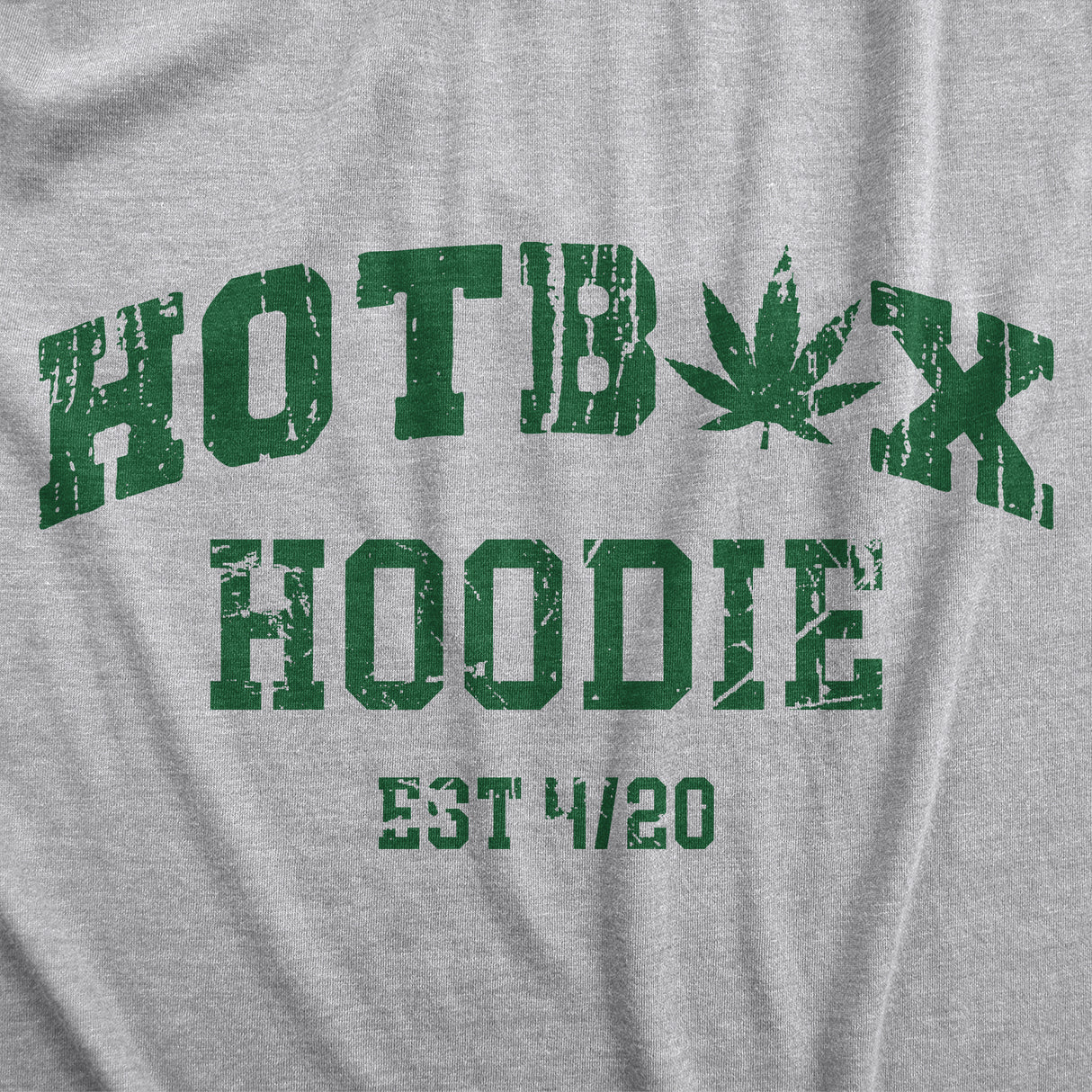 Hotbox Hoodie Unisex Hooded Sweatshirt Funny 420 Weed Smokers Sweater