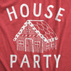 Mens House Party T Shirt Funny Xmas Gingerbread Cookie Decoration Joke Tee For Guys