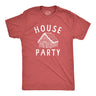 Mens House Party T Shirt Funny Xmas Gingerbread Cookie Decoration Joke Tee for Guys