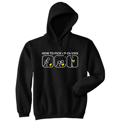How to Pick Up Chicks Unisex Hoodie Funny Easter Sunday Gift Hooded Sweatshirt