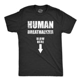 Mens Human Breathalyzer Blow Here T Shirt Funny Sex Blowjob Joke Tee for Guys