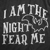 I Am The Night Fear Me Baby Bodysuit Funny Halloween Spooky Bat Jumper For Infants