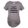 Maternity I Cant Im Busy Growing A Human Shirt Funny Mother's Day Gift Pregnancy Tee For Ladies