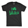 Mens I Clover Irish Girls T Shirt Funny Saint Patricks Day Irish Drinking Tee