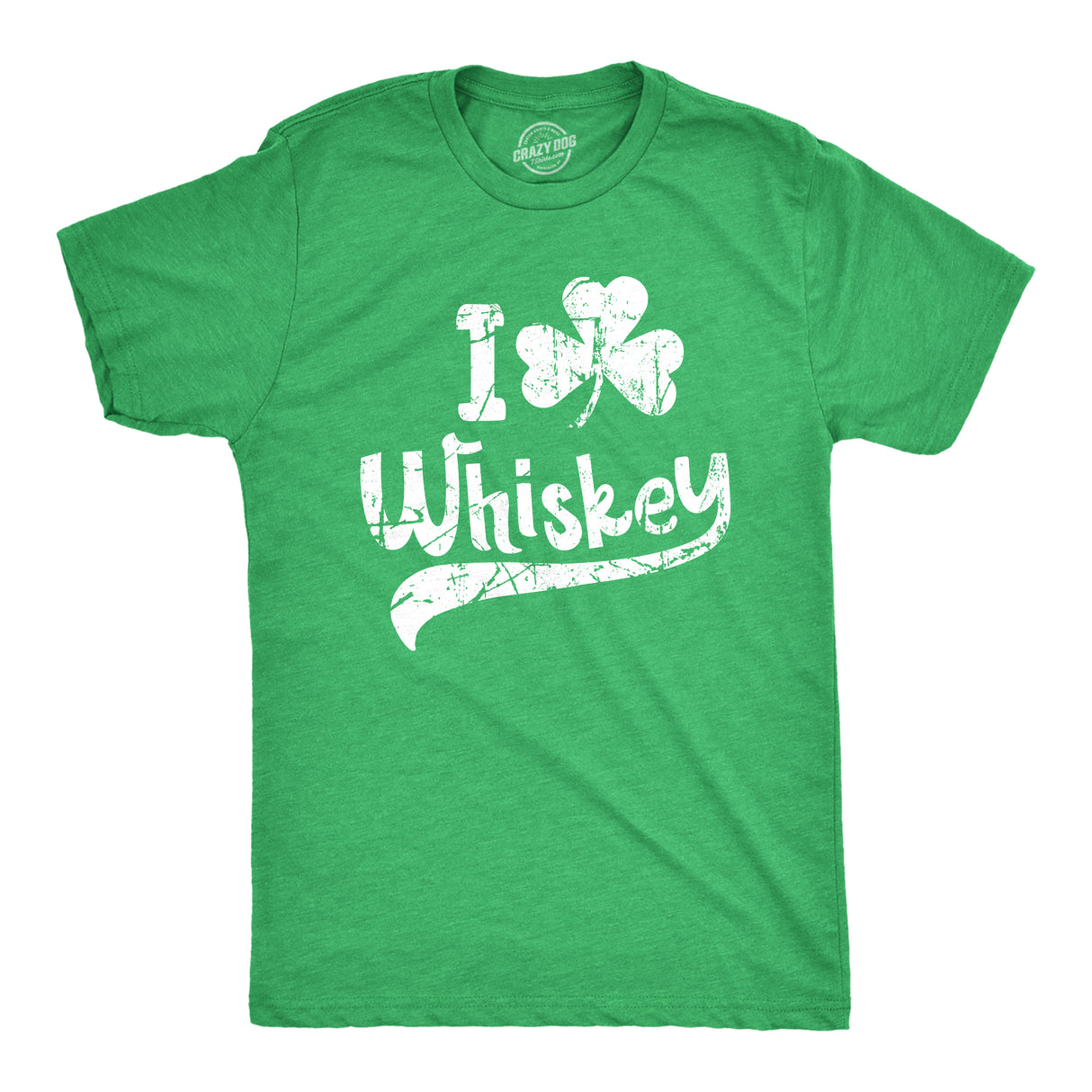 Mens Funny T Shirts I Clover Whiskey St Patricks Day Drinking Tee For Guys