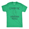 Mens I Found The Christmas Pickle T Shirt Funny Xmas Tree Hidden Ornament Novelty Tee for Guys