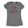 Womens I Heart It When Men Leave Me Alone T Shirt Funny Sarcastic Tee For Ladies