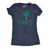 Womens I Heart Plants T Shirt Funny Cute Botany Horticulture Tee For Ladies
