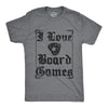 Mens I Love Board Games T Shirt Funny Creepy Paranormal Spirit Joke Tee For Guys