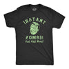 Mens Instant Zombie Just Add Weed T Shirt Funny 420 Pot Joint Smoking Joke Tee For Guys