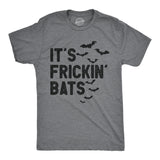 Mens Its Frickin Bats T Shirt Funny Halloween Spooky Season Bat Lovers Tee for Guys