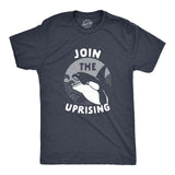 Mens Join The Uprising T Shirt Funny Killer Whale Orca Joke Tee For Guys