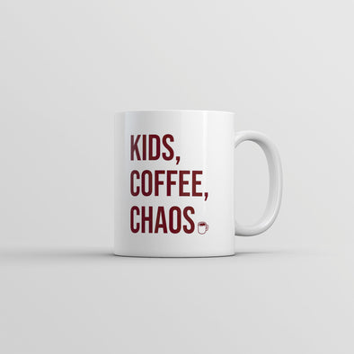 Kids Coffee Chaos Mug Funny Caffeine Addicts Parenting Crazy Children Novelty Cup-11oz