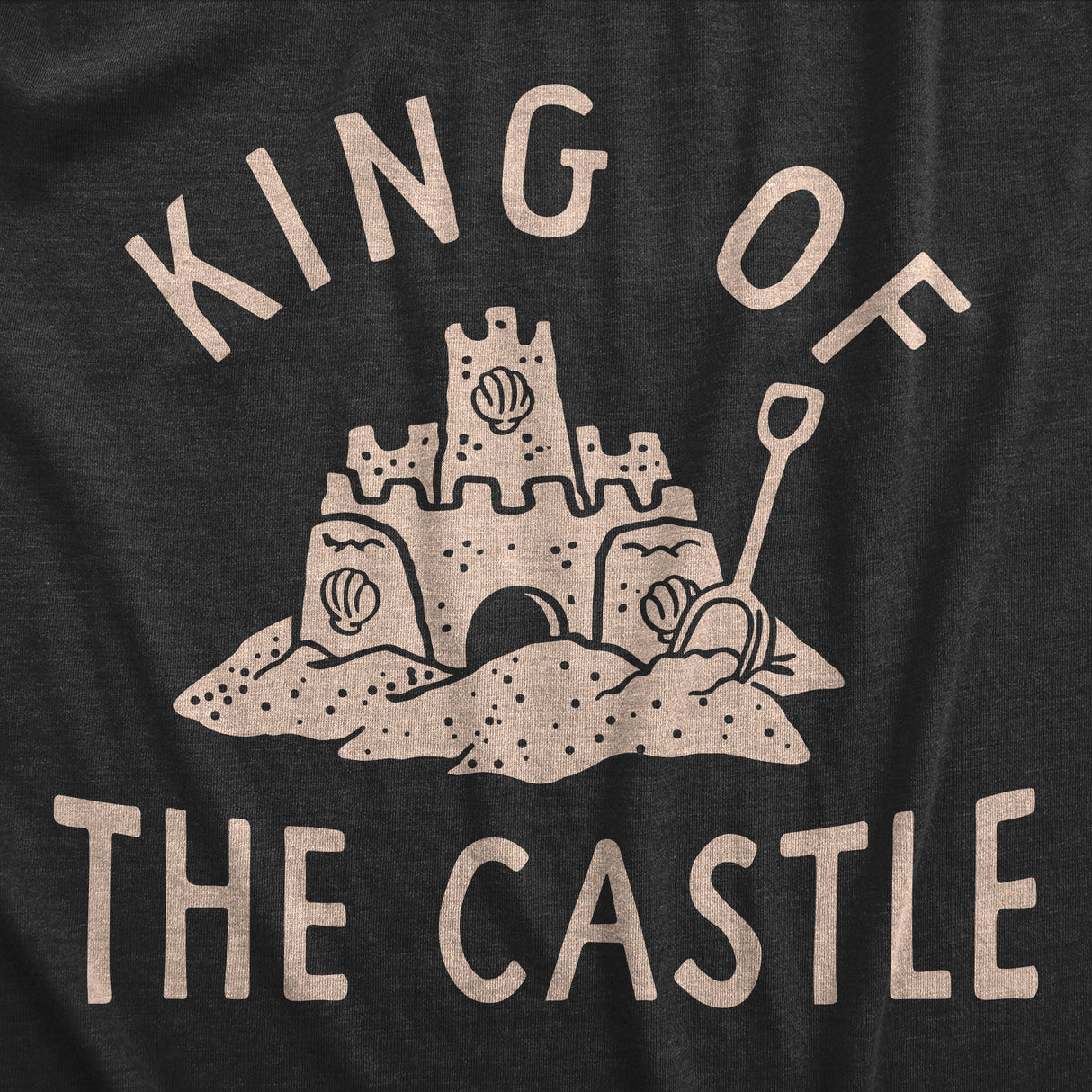King of the Castle Youth T Shirt Funny Sand Castle Beach Lovers Tee for Kids