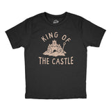 King of the Castle Youth T Shirt Funny Sand Castle Beach Lovers Tee for Kids