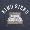 Mens Kings Sized T Shirt Funny Huge Bed Mattress Joke Tee For Guys