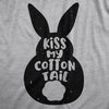 Mens Kiss My Cotton Tail T Shirt Funny Rude Offensive Easter Bunny Joke Tee For Guys