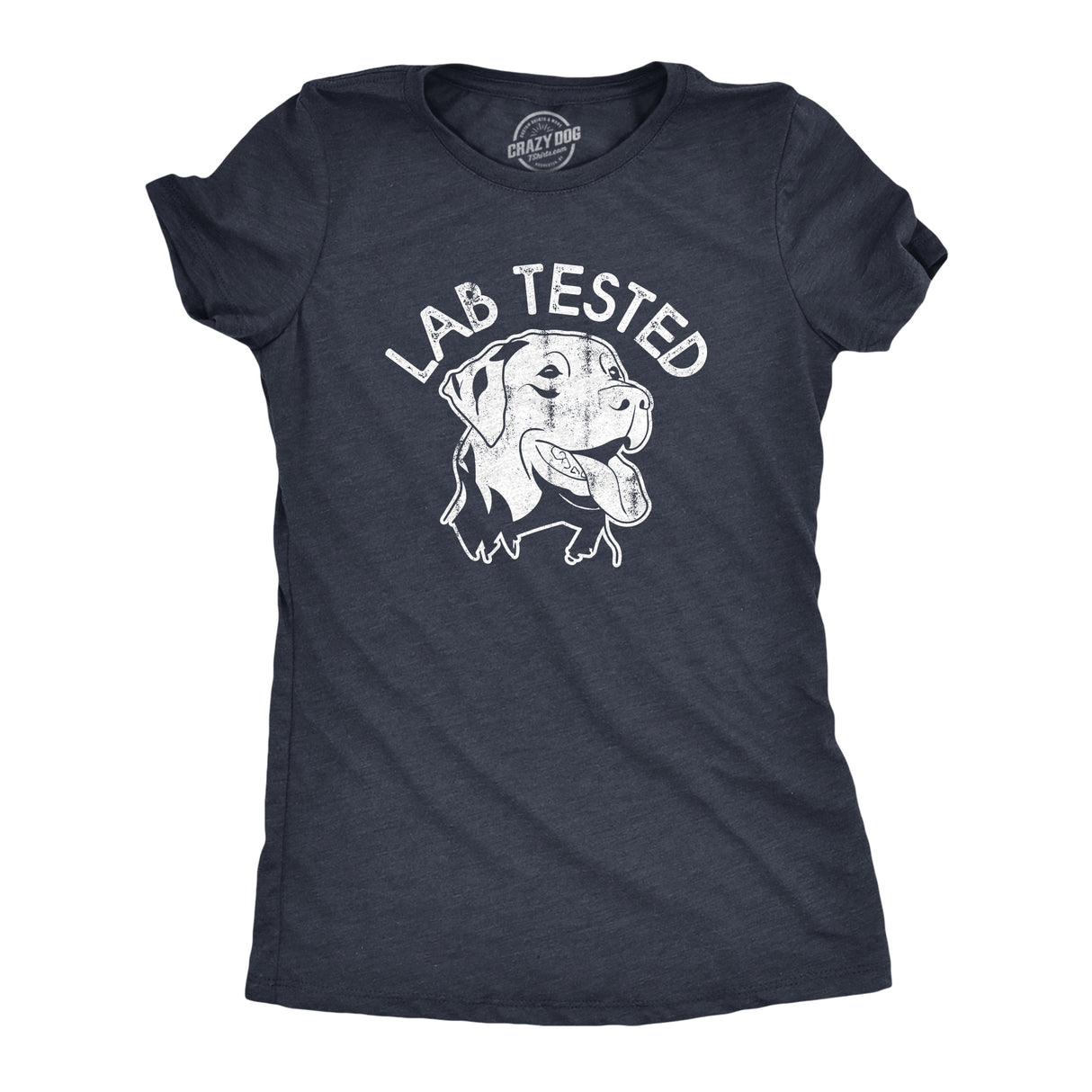 Womens Lab Tested T Shirt Funny Pet Puppy Labrador Retriever Joke Tee For Ladies