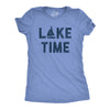 Womens Lake Time T Shirt Funny Vacation Getaway Boating Lovers Tee For Ladies