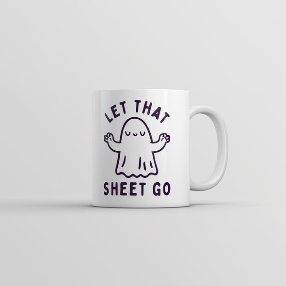 Let That Sheet Go Mug Funny Halloween Bed Sheets Ghost Joke Cup-11oz