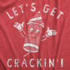 Womens Lets Get Crackin T Shirt Funny Fourth Of July Firecracker Tee For Ladies
