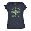 Womens Lets Get Pickled T Shirt Funny Beer Drinking Partying Pickle Lovers Tee For Ladies