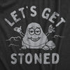 Mens Lets Get Stoned T Shirt Funny 420 Pot Smoke Rock Joke Tee For Guys