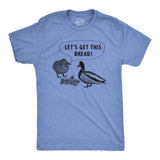 Mens Lets Get This Bread T Shirt Funny Feeding Ducks Cash Money Joke Tee for Guys