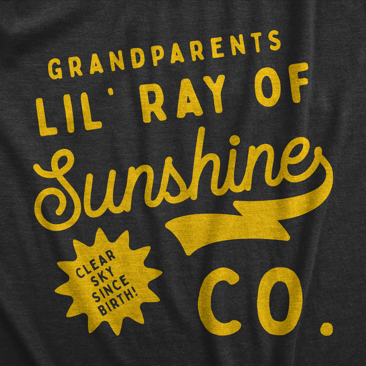 Grandparents Lil Ray Of Sunshine Baby Bodysuit Funny Cute Jumper For Infants