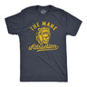 Mens The Mane Attraction T Shirt Funny Big Circus Lion Wordplay Joke Tee For Guys