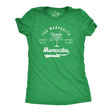 Womens The Margarita Mamacitas T Shirt Funny Drinking Lovers Softball Team Champions Tee For Ladies