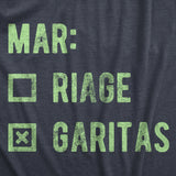 Womens Marriage Margaritas T Shirt Funny Checklist Drinking Married Joke Tee For Ladies