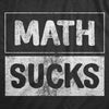 Womens Math Sucks T Shirt Funny Algebra Calculus Number Haters Joke Tee For Ladies