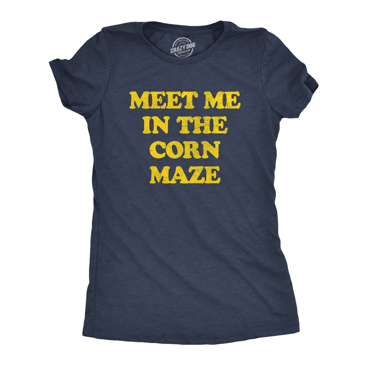 Womens Meet Me In The Corn Maze T Shirt Funny Halloween Fall Season Lovers Tee For Ladies