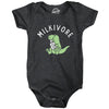 Milkivore Baby Bodysuit Funny Cute Milk Drinking Baby Dinosaur Jumper For Infants
