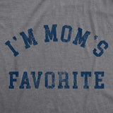 Womens Im Moms Favorite T Shirt Funny Family Sibling Children Joke Tee For Ladies