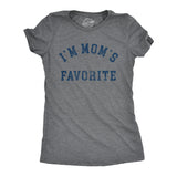 Womens Im Moms Favorite T Shirt Funny Family Sibling Children Joke Tee For Ladies