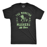 Mens The Monster Mashers All Stars T Shirt Funny Halloween Baseball Team Tee for Guys