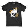 Mens Mushroom Skull T Shirt Fuuny Cool Dead Decaying Skeleton Shrooms Tee For Guys