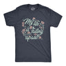 Mens My Life Is Falling Apart T Shirt Funny Depressed Sarcastic Flower Joke Tee for Guys