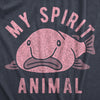 Mens My Spirit Animal T Shirt Funny Ugly Blobfish Joke Tee For Guys