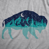 Mens Nature Bison T Shirt Funny Cool Outdoor Lovers Buffalo Tee For Guys