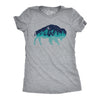 Womens Nature Bison T Shirt Funny Cool Outdoor Lovers Buffalo Tee For Ladies